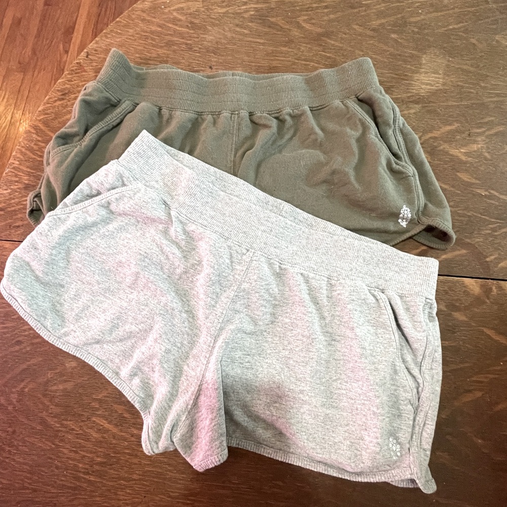 Free People Movement Shorts x 2 with pockets. excellent condition. Size M.